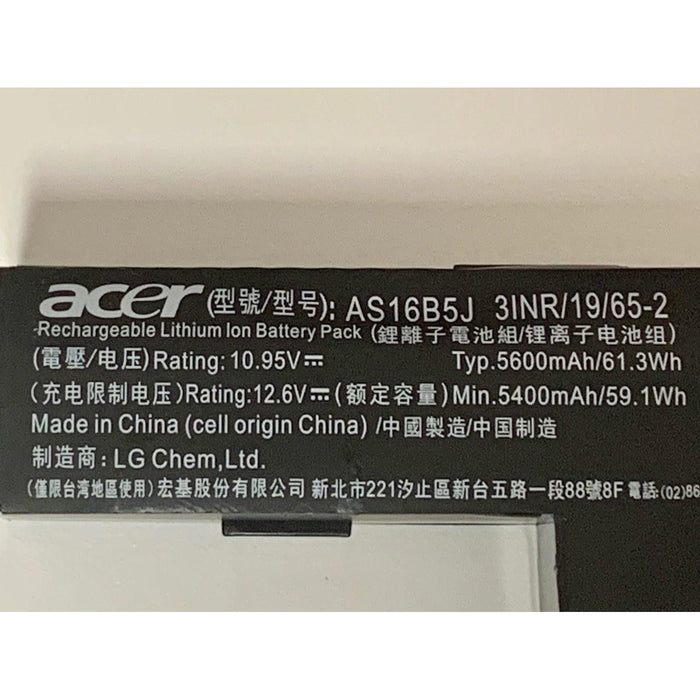 New Genuine Acer AS16B5J AS16B8J KT.0060G.001 Battery 61.3Wh