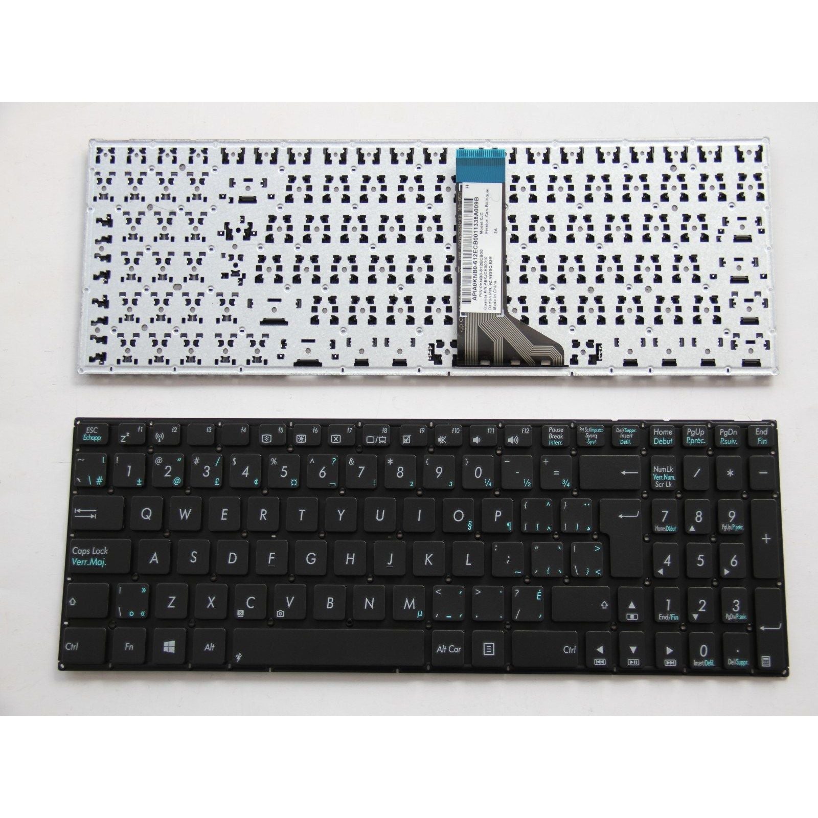New Asus F551C F551M Canadian Bilingual Keyboard No Frame 04GNV62KCB01 – 