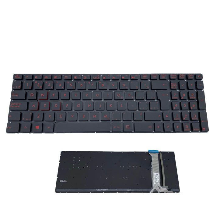 New Asus N551 N551J N551JB N551JK N551JM Canadian Bilingual Backlit Keyboard NSK-UPQBQ 0KNB0-662CCB00