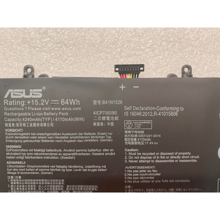 New Genuine Asus ROG Strix B41N1526 Battery 64WH