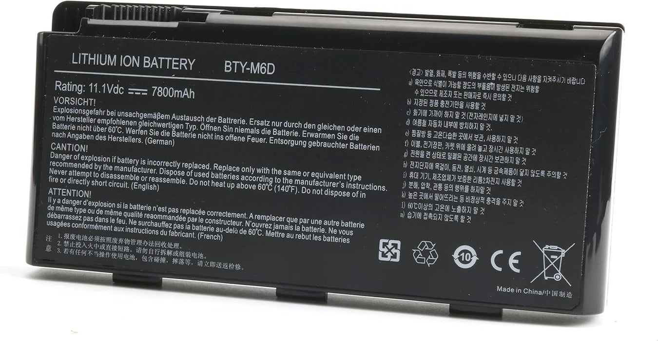New Genuine MSI GX660-260US GT660-003US GT660R-004US GT660R-494US Battery 87Wh