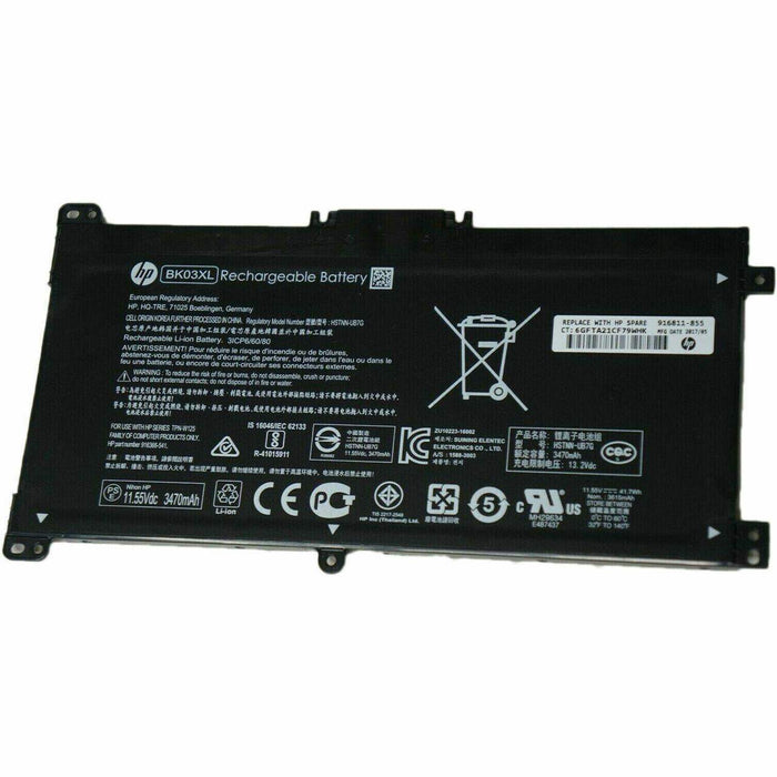 HP 916366-421 916366-541 916811-855 BK03XL Genuine Battery 41.7Wh
