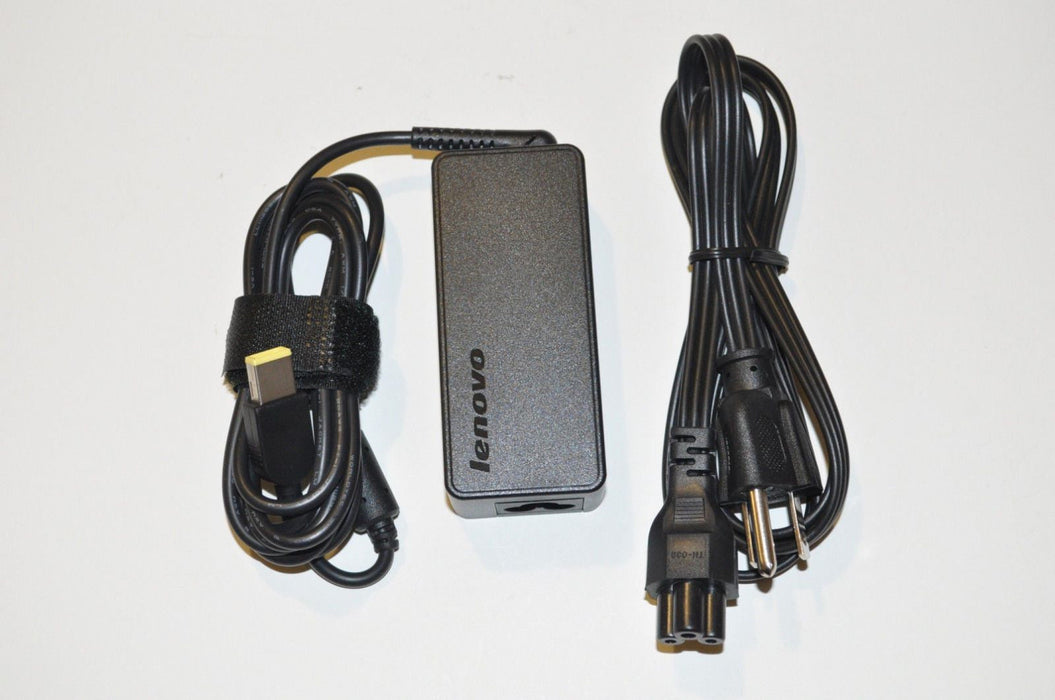 New Genuine Lenovo AC Adapter Charger 45N0293 45N0294 45W Square Yellow Tip