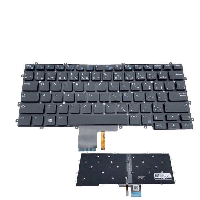 New Dell Latitude 13 7370 E7370 Canadian French Backlit Keyboard NSK-LZABC JX2CD 0JX2CD