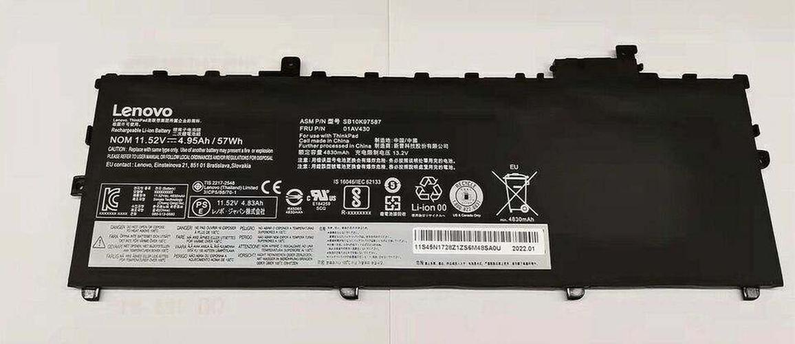 Lenovo ThinkPad X1 Carbon G6 20KG0025UK 20KHA003CDGenuine Battery 57Wh