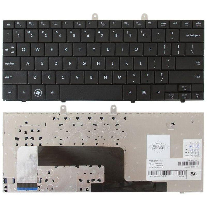 New HP Mini 110 Black US Keyboard 533549-001 535689-001 - LaptopParts.ca