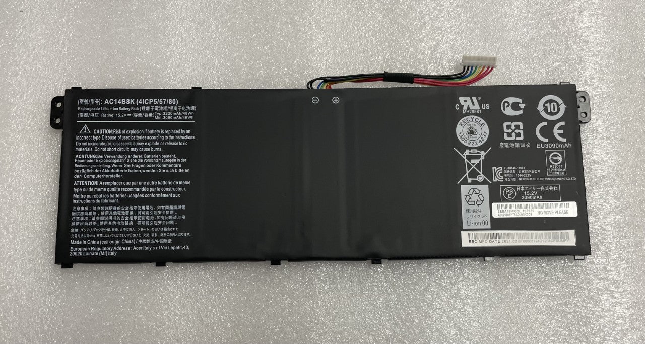 AC14B8K Battery for Acer Aspire ES1-511 ES1-512 V3-371 V3-111 E5-771G