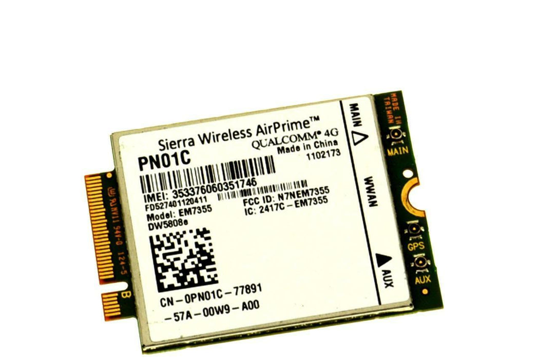 New Dell Wireless DW5808e 4G LTE EM7355 WWAN Module Card 2NDHX NPR73 PN01C 4GP3D