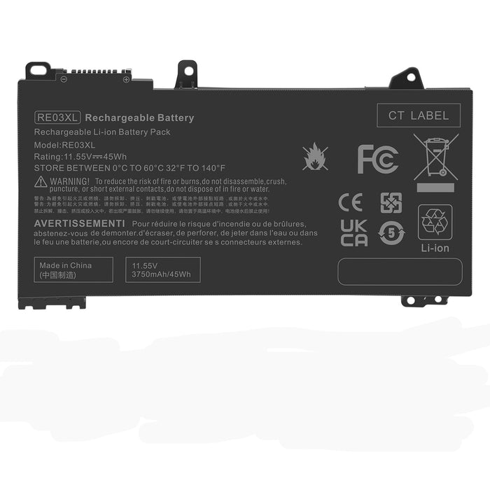 New Compatible HP HSTNN-0B1C HSTNN-DB9A HSTNN-UB7R RE03XL Battery 45WH - LaptopParts.ca