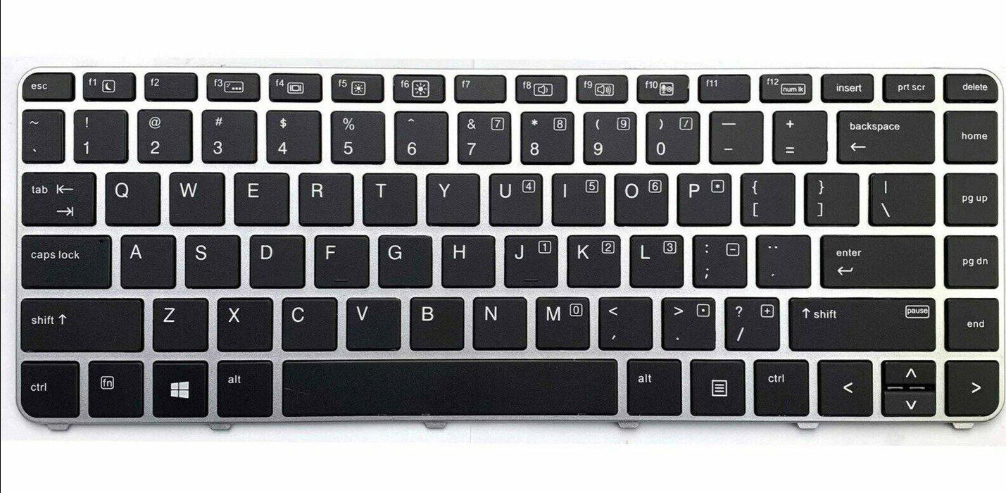 New HP EliteBook G3 745 840 G4 745 840 keyboard non-backlit 821177-001 Silver