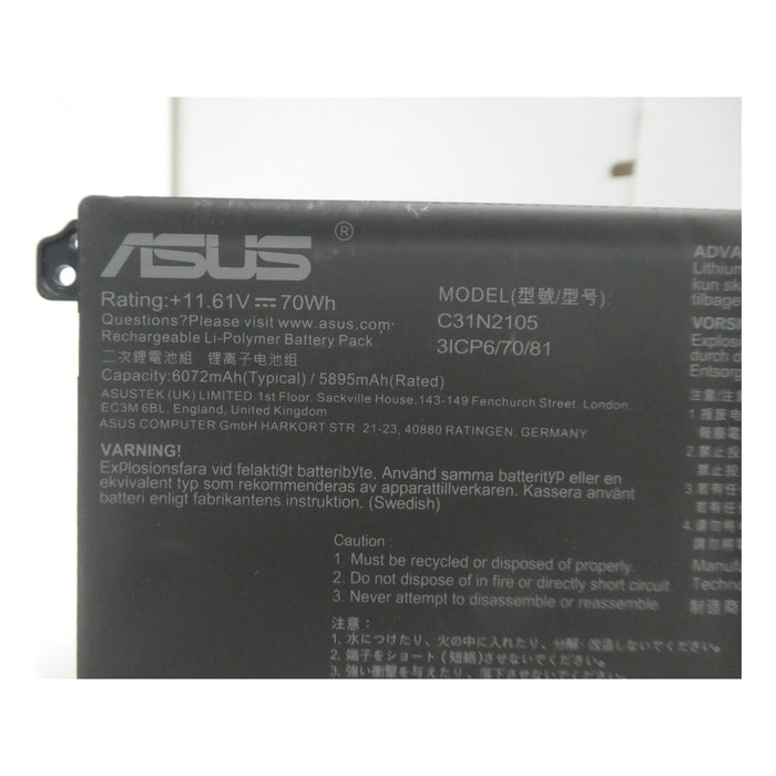 New Genuine Asus M6500QB M6500QC M6500QE M6500QF M6500QH Battery 70WH - LaptopParts.ca