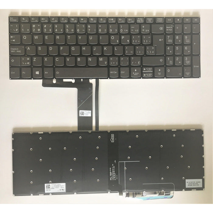 New Lenovo Ideapad 330S-15IKB 330S-15ARR 330S-15AST Bilingual Canadian CA Backlit Keyboard PC5CB-CF SN20M62859
