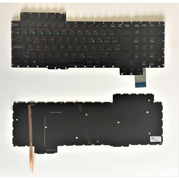 New Asus ROG G752 G752V G752VL G752VM G752VS G752VT G752VY Bilingual Canadian CA Backlit Red Keyboard 0KNB0-E610CB00