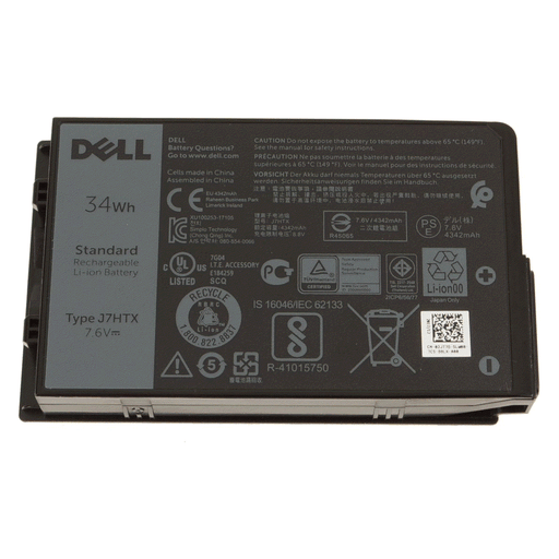 Dell J7HTX 0J7HTX 2JT7D 02JT7D New Genuine Battery 34Wh