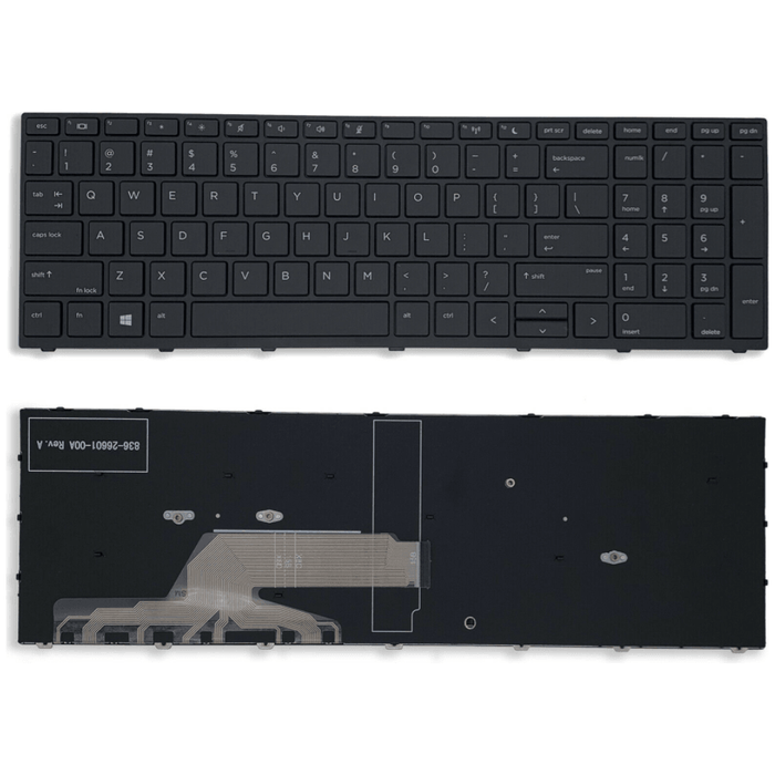 New HP ProBook 430 G5 450 G5 455 G5 470 G5 US English Keyboard With Frame L01028-001
