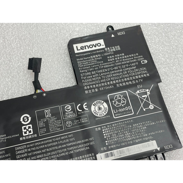 New Genuine Lenovo Yoga 5B10K90778 L15M4PC2 Battery 53WH - LaptopParts.ca