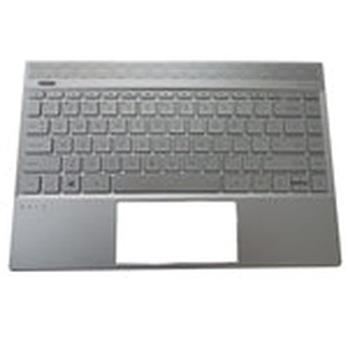 New HP Envy 13-AH 13T-AH Silver Palmrest with Backlit US English Keyboard L19542-001