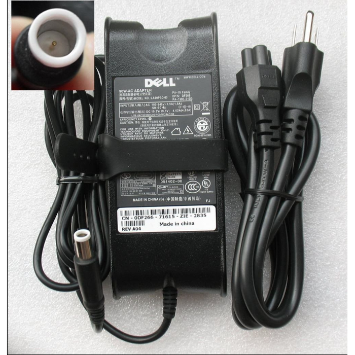 New Genuine Dell AC Adapter Charger MV2MM 19.5V 4.62A 90W 7.4*5.0mm