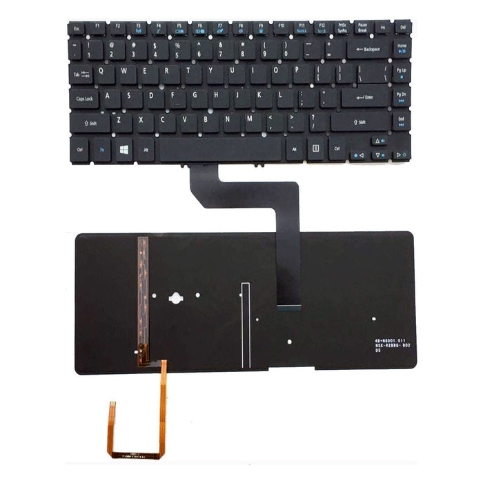 New Acer TravelMate X483 Backlit Keyboard AEZ09R001100 NSK-R2BBQ 1D 9Z.N8DBQ.B1D