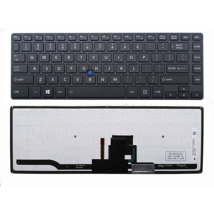 Toshiba Portege R30-A Backlit Keyboard US English Black G83C000E93US P000589740 NSK-V20BN 9Z.NAYBN.201