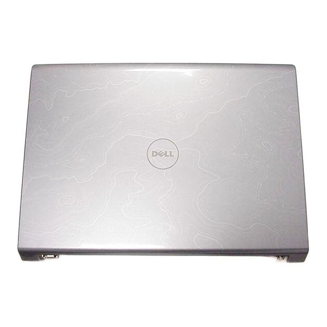 New Dell Studio 1735 1736 1737 Silver LCD Back Cover Lid With Hinges P643X