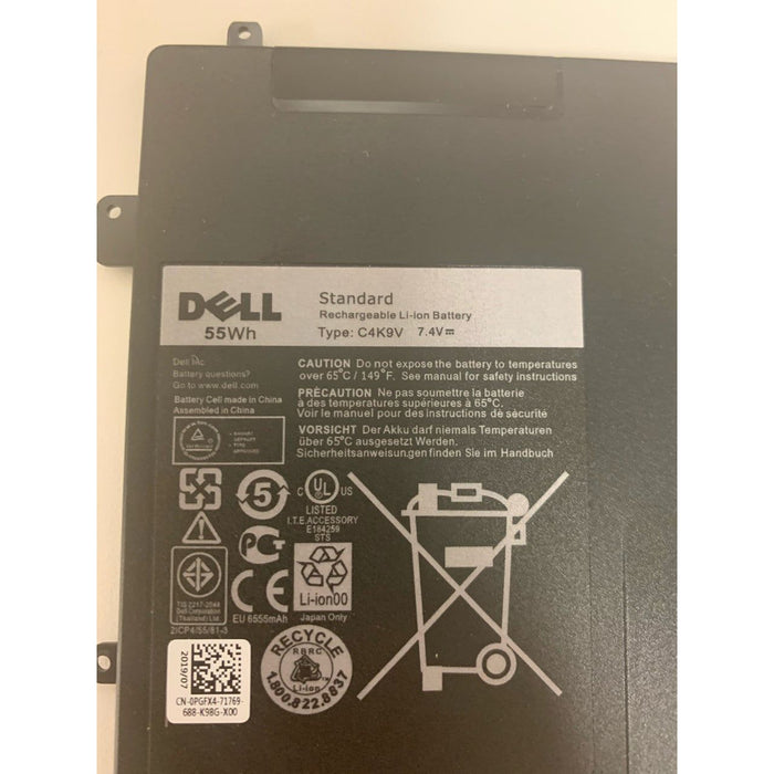 New Genuine Dell XPS 12 9Q33 12-L221x XPS 12D-1708 Battery 55Wh
