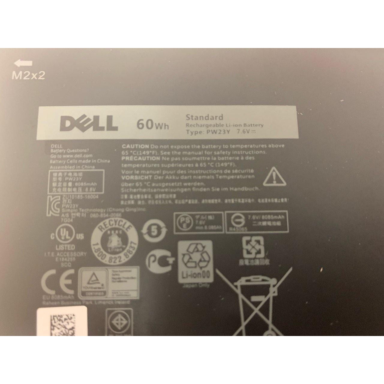 New Genuine Dell XPS 13 9360 13-9360 Battery 60Wh