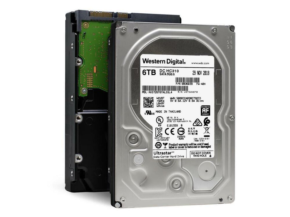 New WD Ultrastar 6TB DC HC310 SATA 7200RPM 256 MB 3.5" HDD HUS726T6TALE6L4 0B36039