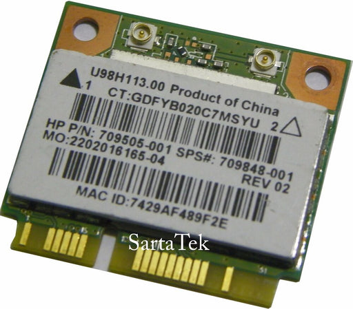 New HP 709848-001 709505-001 Realtek RTL8188EE 802.11b/g/n Wireless PCIe Half Wifi Card HM88E00-4V0 - LaptopParts.ca