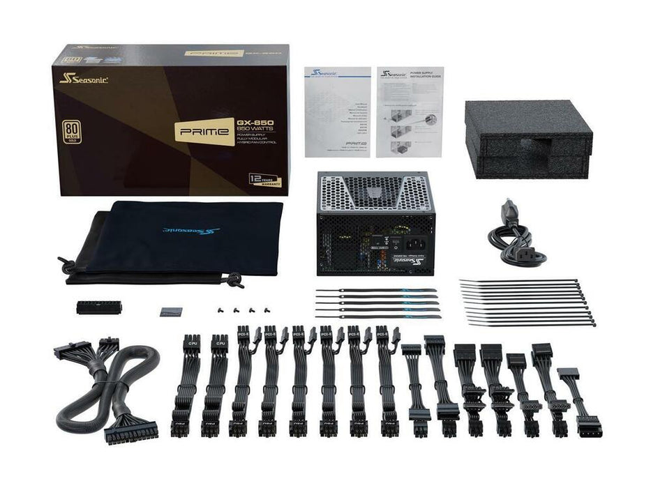 New Seasonic Prime GX-850 850W 80+ Gold Full Modular Power Supply SSR-850GD - LaptopParts.ca