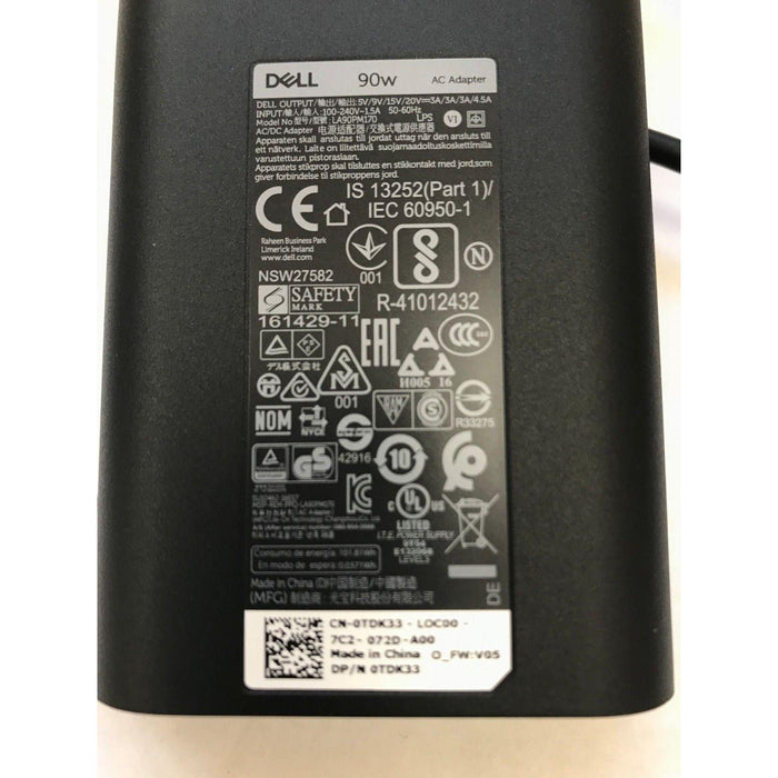 New Genuine Dell AC Adapter Charger 689C4 492-BBUU LA45NM150 90W