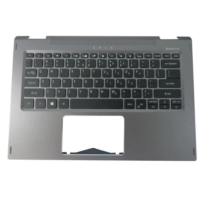 Acer Spin 5 SP513-52N Gray Upper Case Palmrest Keyboard 6B.GR7N1.009