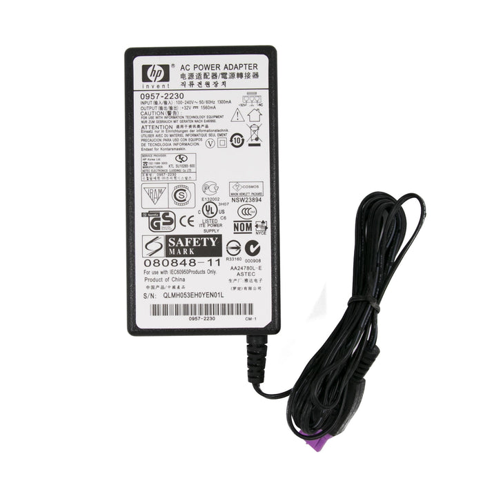New Genuine HP Photosmart C7250 C7275 C7280 C8188 D5160  AC Adapter 32V Charger 50W - LaptopParts.ca