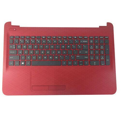 HP 15-AC 15-AF Red Palmrest w Keyboard Touchpad 813979-001