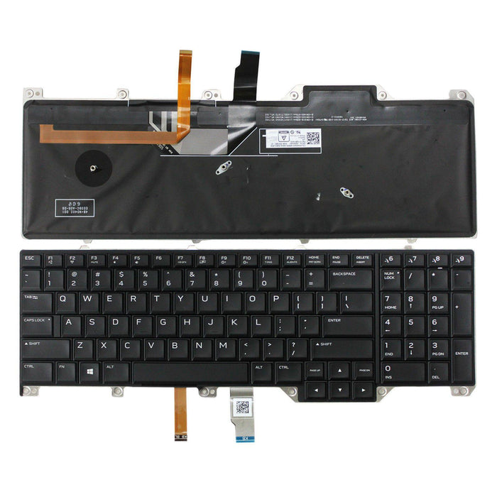 New Dell Alienware 17 R4 00WN4Y 0WN4Y US Backlit Keyboard PK131QB1A00