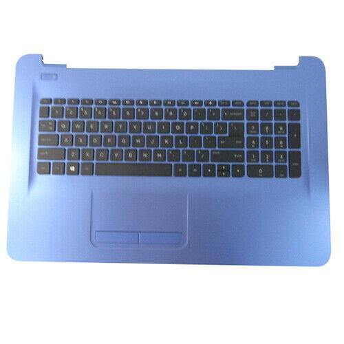 HP 17-X 17-Y Noble Blue Palmrest w US Keyboard Touchpad 908057-001