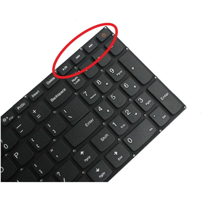 New Lenovo Ideapad 110-15AST 110-15IBR Keyboard US English Black no frame