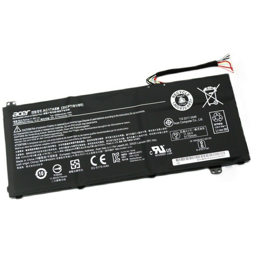 New Genuine Acer TravelMate TMX3410-M TMX3410-MG Battery 61Wh - LaptopParts.ca