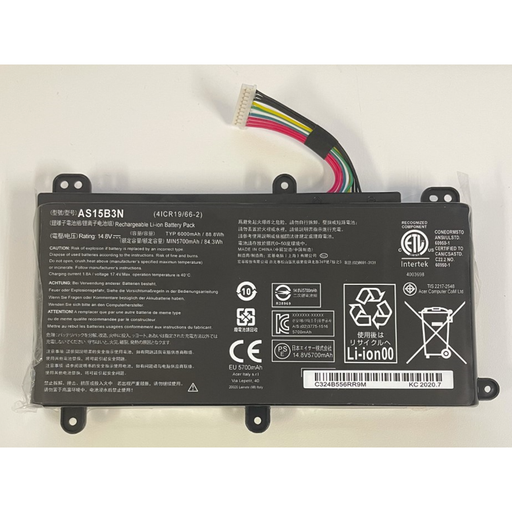 New Acer Predator 17X GX-791 Battery 88Wh AS15B3N - LaptopParts.ca