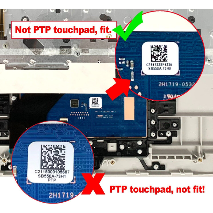 New HP Palmrest US English Backlit Keyboard Silver L92784-001 Not PTP
