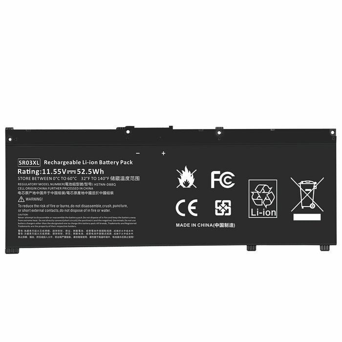 New Compatible HP 15-CX0101TX 15-CX0102TX 15-CX0104TX 15-CX0105TX Battery 52.5WH - LaptopParts.ca