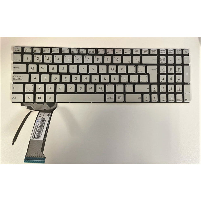 New Asus ZX50 ZX50V ZX50VW Silver CA Canadian Bilingual Backlit Keyboard