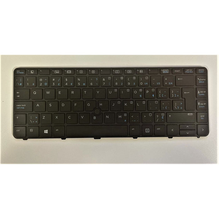 New HP ProBook 640 645 G2 G3 CA Canadian Bilingual Backlit Keyboard 840801-DB1