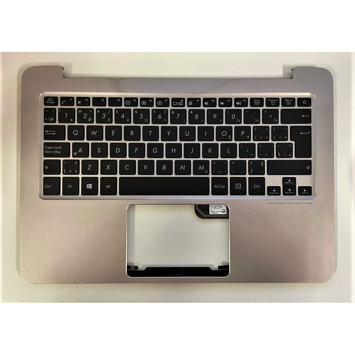 New Asus Zenbook UX305F UX305FA CA Canadian Bilingual Keyboard Palmrest Silver 90NB06X5-R31CB0