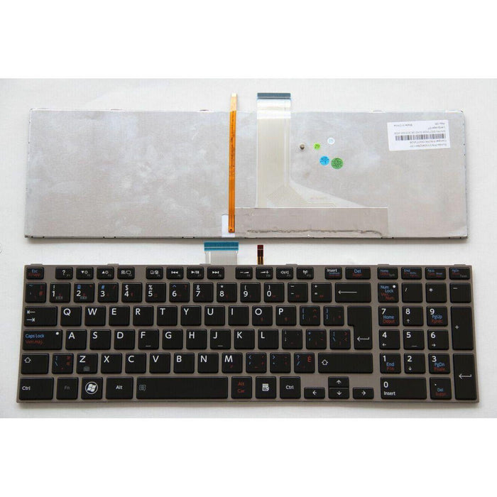 New Toshiba Satellite C870 C870D C875 C875D Backlit Silver Frame French Canadian Keyboard V130426BK3 - LaptopParts.ca