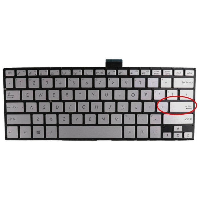 New ASUS Q302 Q304 TP300 TP300L Q302LA Q304UA silver Non-backlit Keyboard TP.KB.169