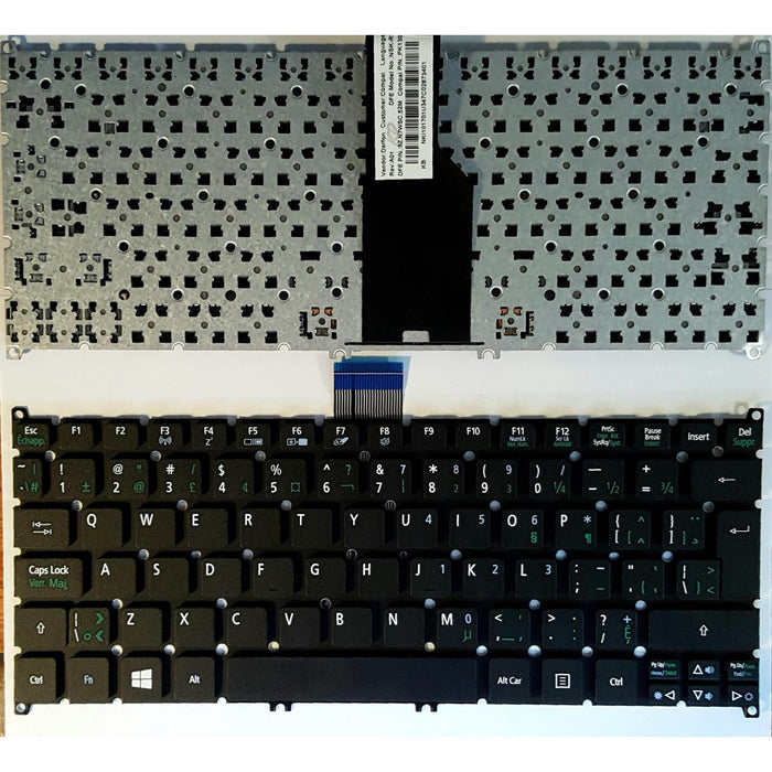 New Acer Aspire V5-171 Canadian Bilingual Keyboard No Frame V128202CK3 PK130RO1B08 A01-952