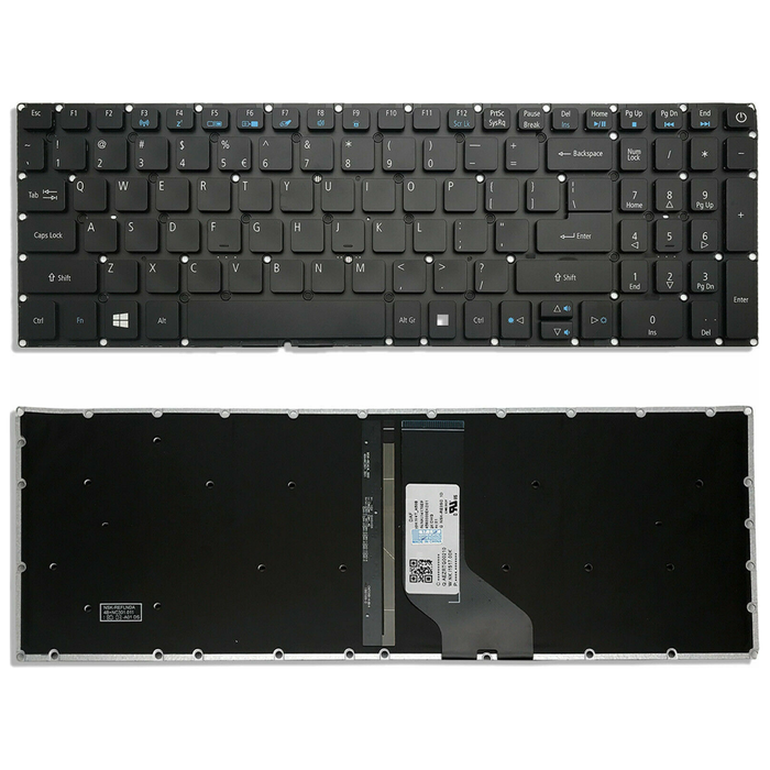 New Acer Aspire US English Backlit Keyboard LV5T-A50B LV5T-A50B_BKL