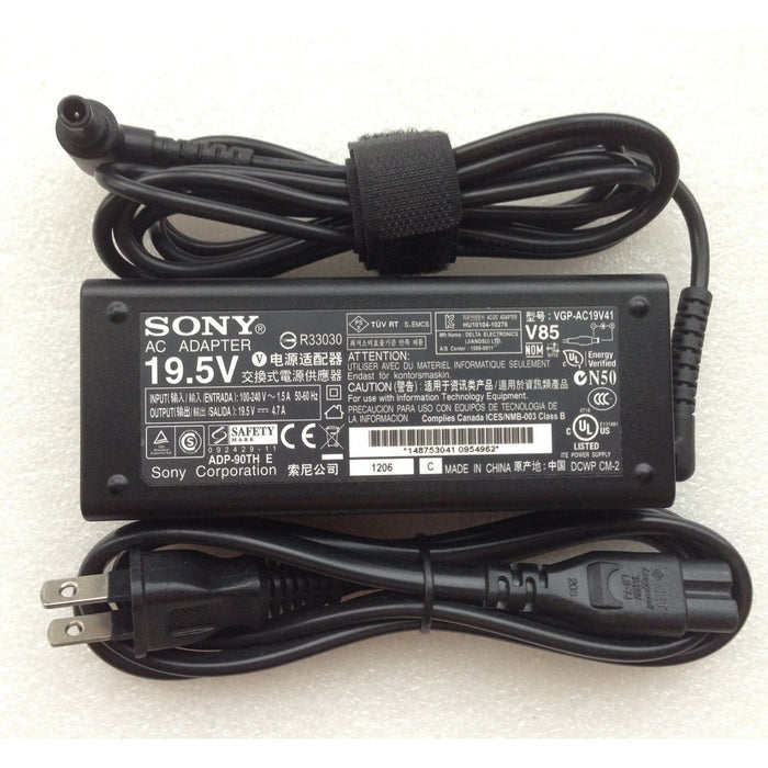 New Genuine Sony PCGA-AC19V21 PCGA-AC19V23 PCGA-AC19V25 PCGA-AC19V26 AC Adapter Charger 90W