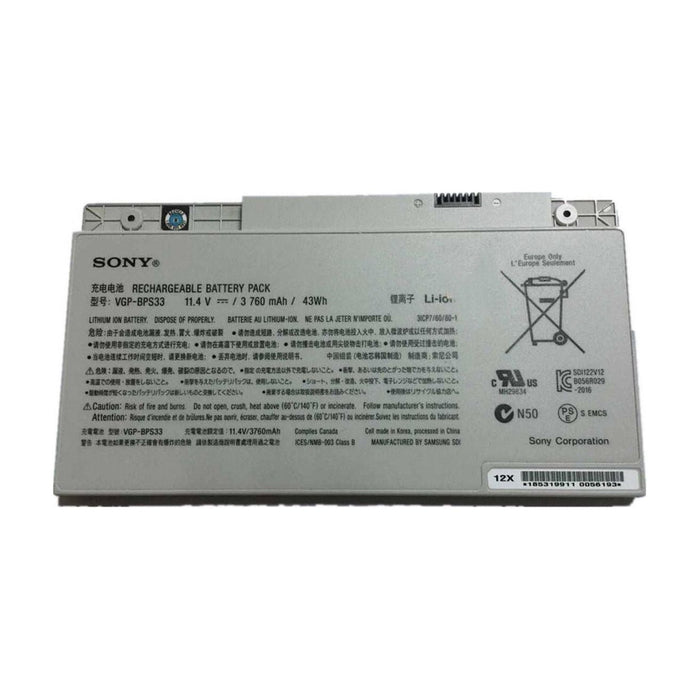 New Genuine Sony VGP-BPS33 Battery 43Wh